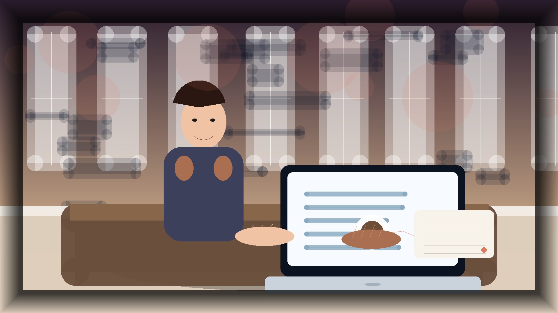 Imagem humanizada relacionada a Desenvolvimento de sites profissionais