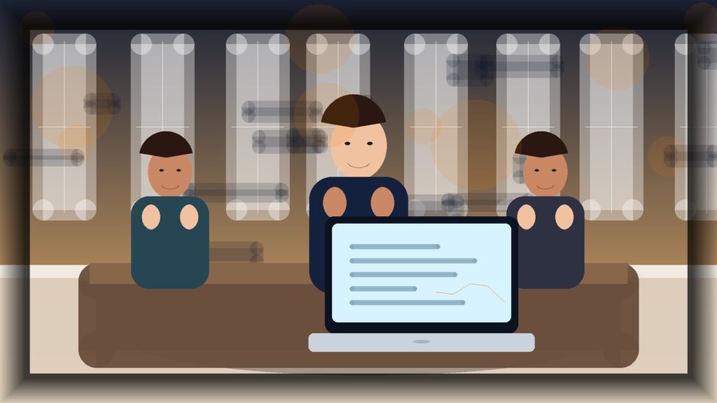 Imagem humanizada relacionada a Gestão de lojas online