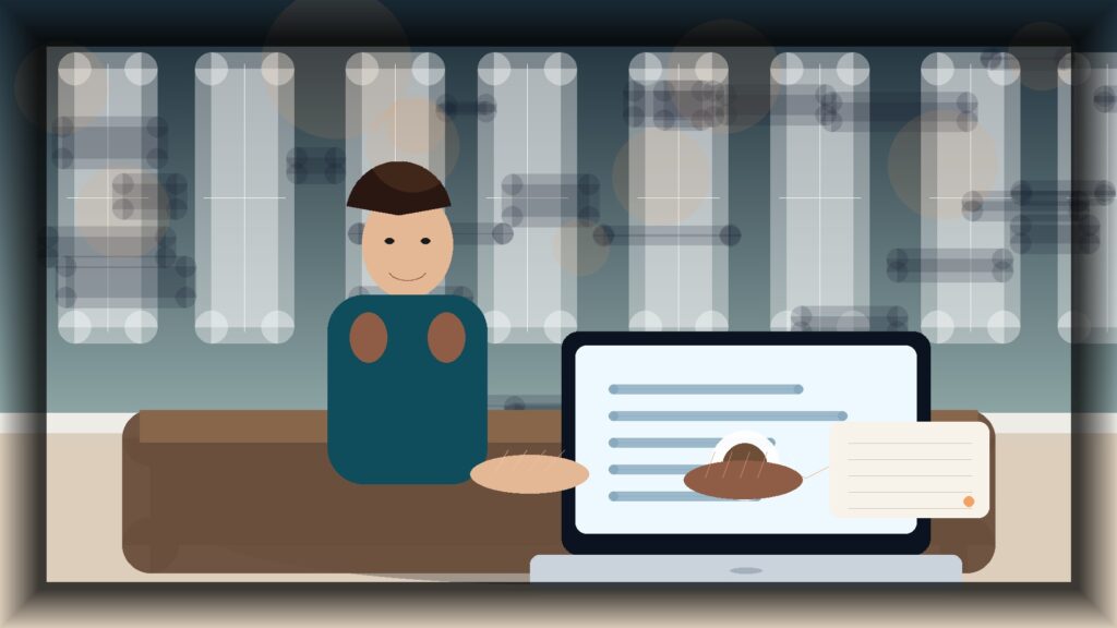 Imagem humanizada relacionada a Desenvolvimento de sites profissionais