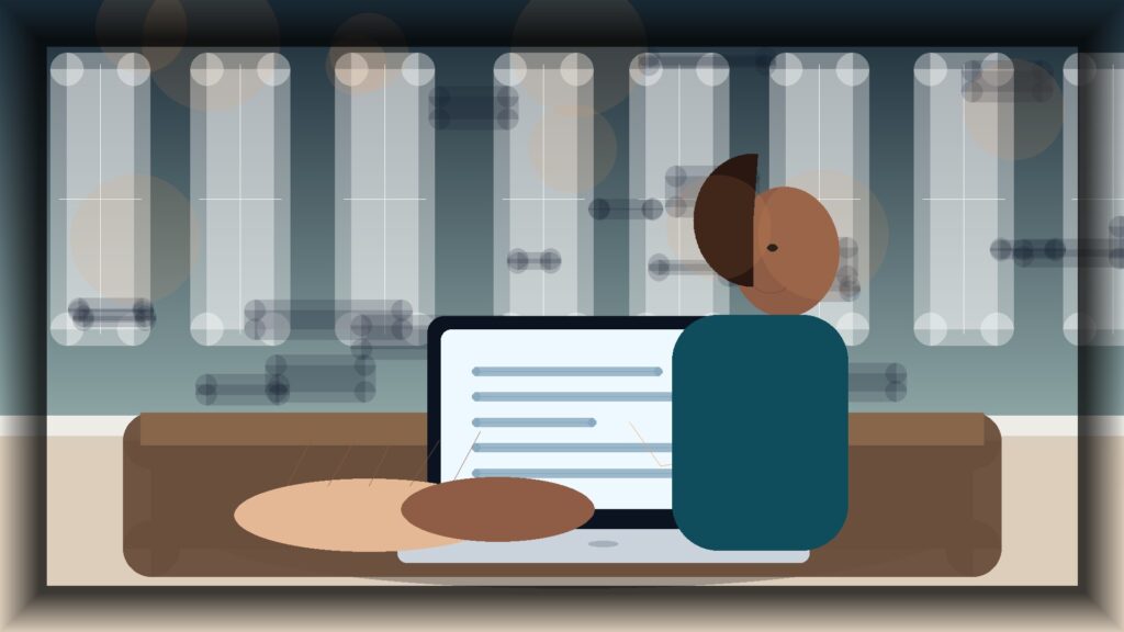 Imagem humanizada relacionada a Domínios e configuração de sites