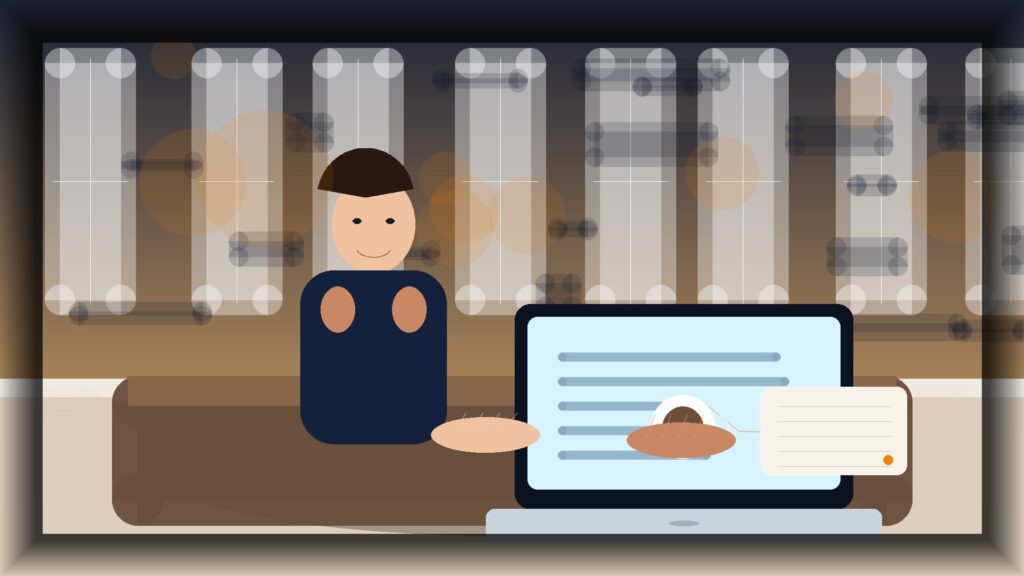 Imagem humanizada relacionada a Gestão de lojas online