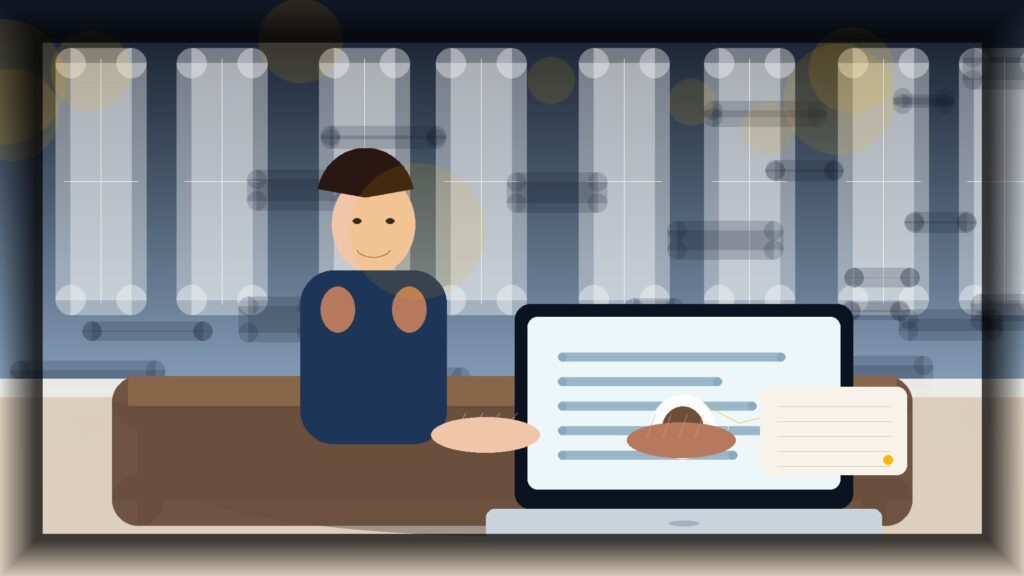 Imagem humanizada relacionada a Inteligência artificial no marketing