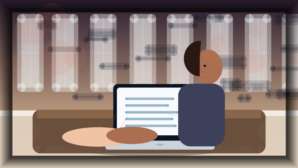 Imagem humanizada relacionada a Performance e velocidade de sites