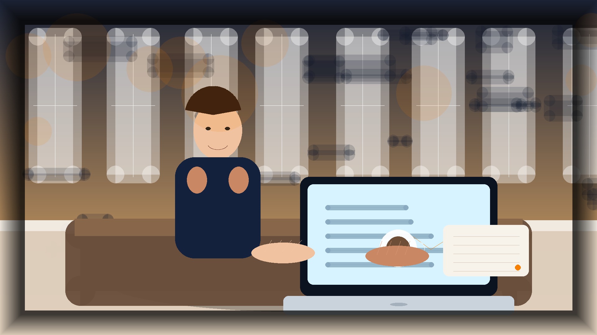 Imagem humanizada relacionada a Domínios e configuração de sites