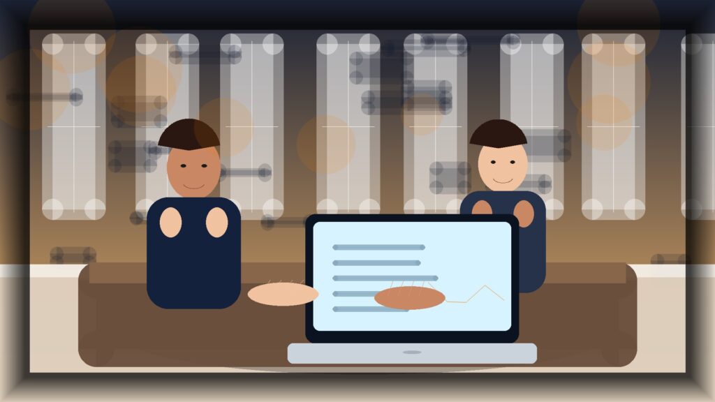 Imagem humanizada relacionada a Gestão de lojas online