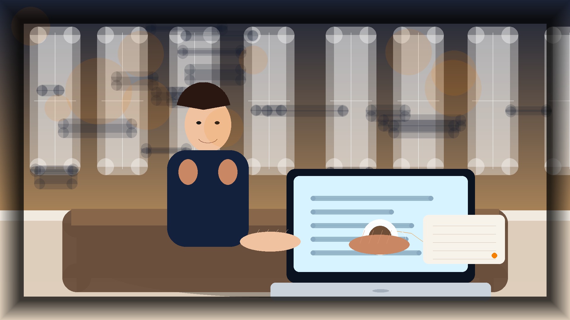 Imagem humanizada relacionada a Performance e velocidade de sites