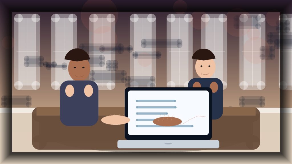 Imagem humanizada relacionada a Manutenção de sites