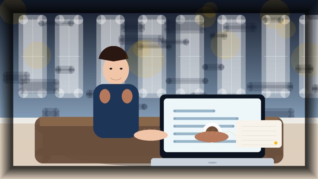 Imagem humanizada relacionada a Hospedagem para WordPress
