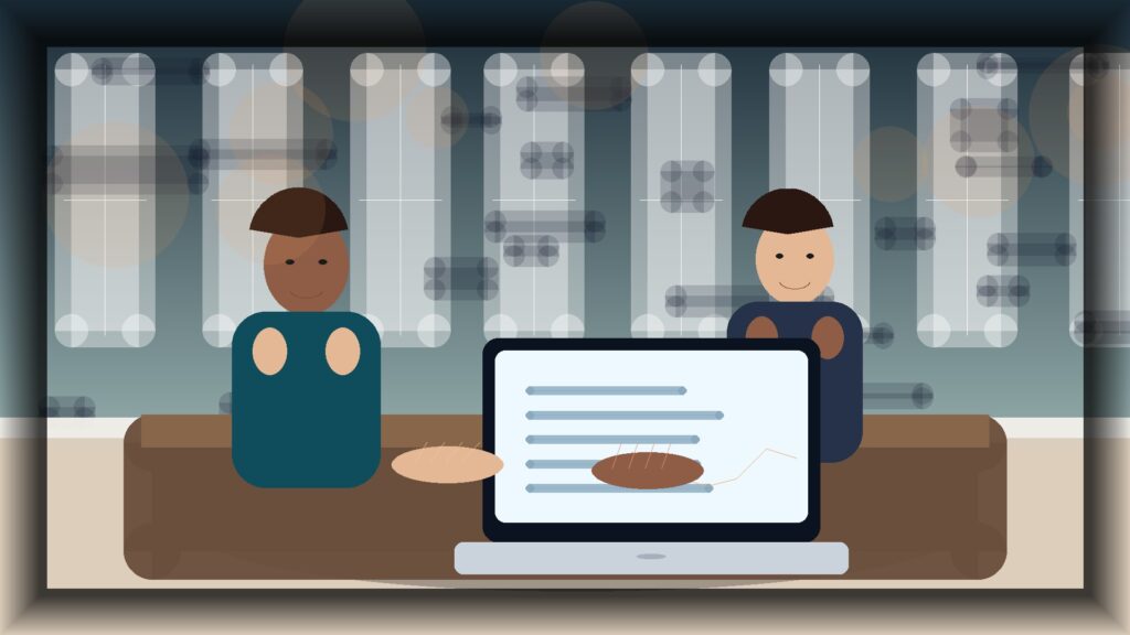 Imagem humanizada relacionada a Desenvolvimento de sites profissionais