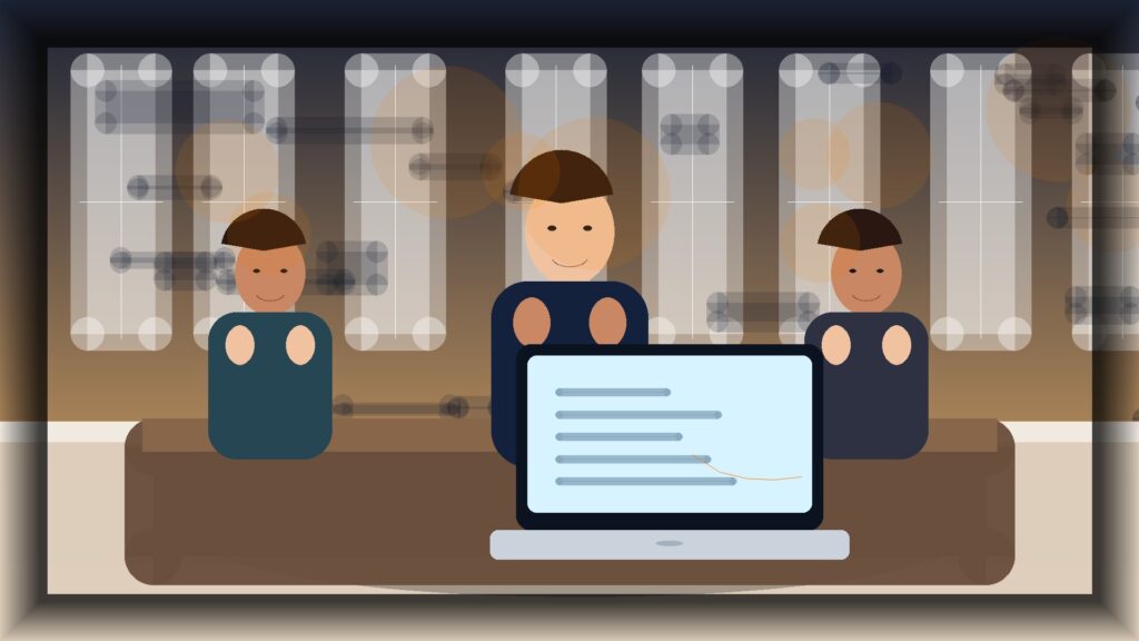 Imagem humanizada relacionada a Manutenção de sites