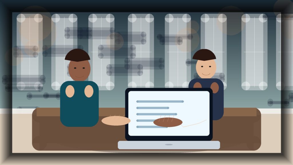Imagem humanizada relacionada a Desenvolvimento de sites profissionais