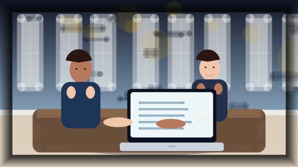 Imagem humanizada relacionada a Manutenção de sites