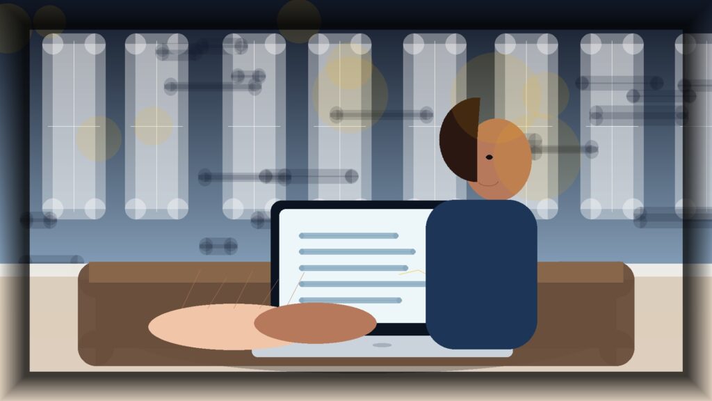 Imagem humanizada relacionada a Domínios e configuração de sites