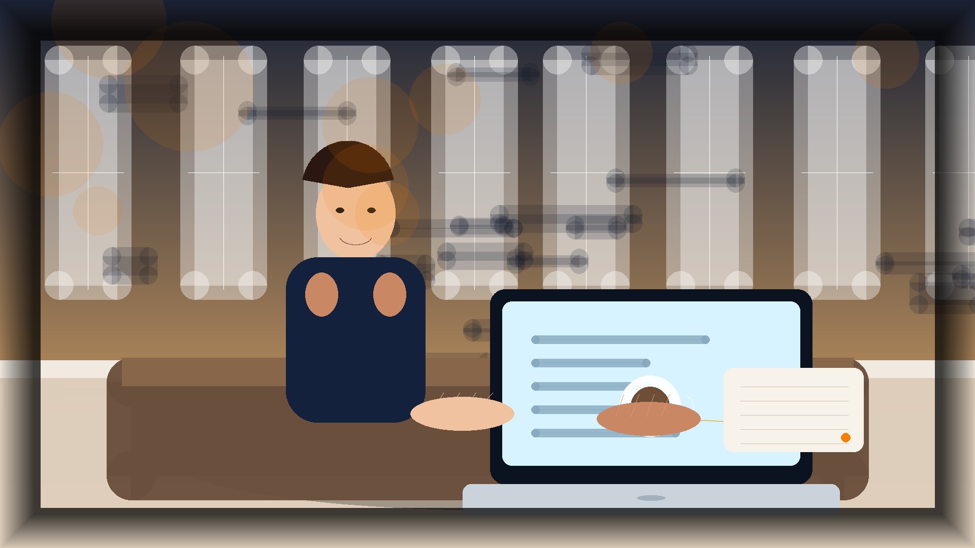 Imagem humanizada relacionada a Hospedagem para WordPress