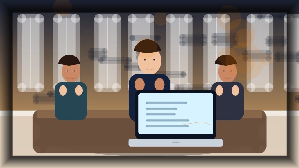 Imagem humanizada relacionada a Gestão de lojas online