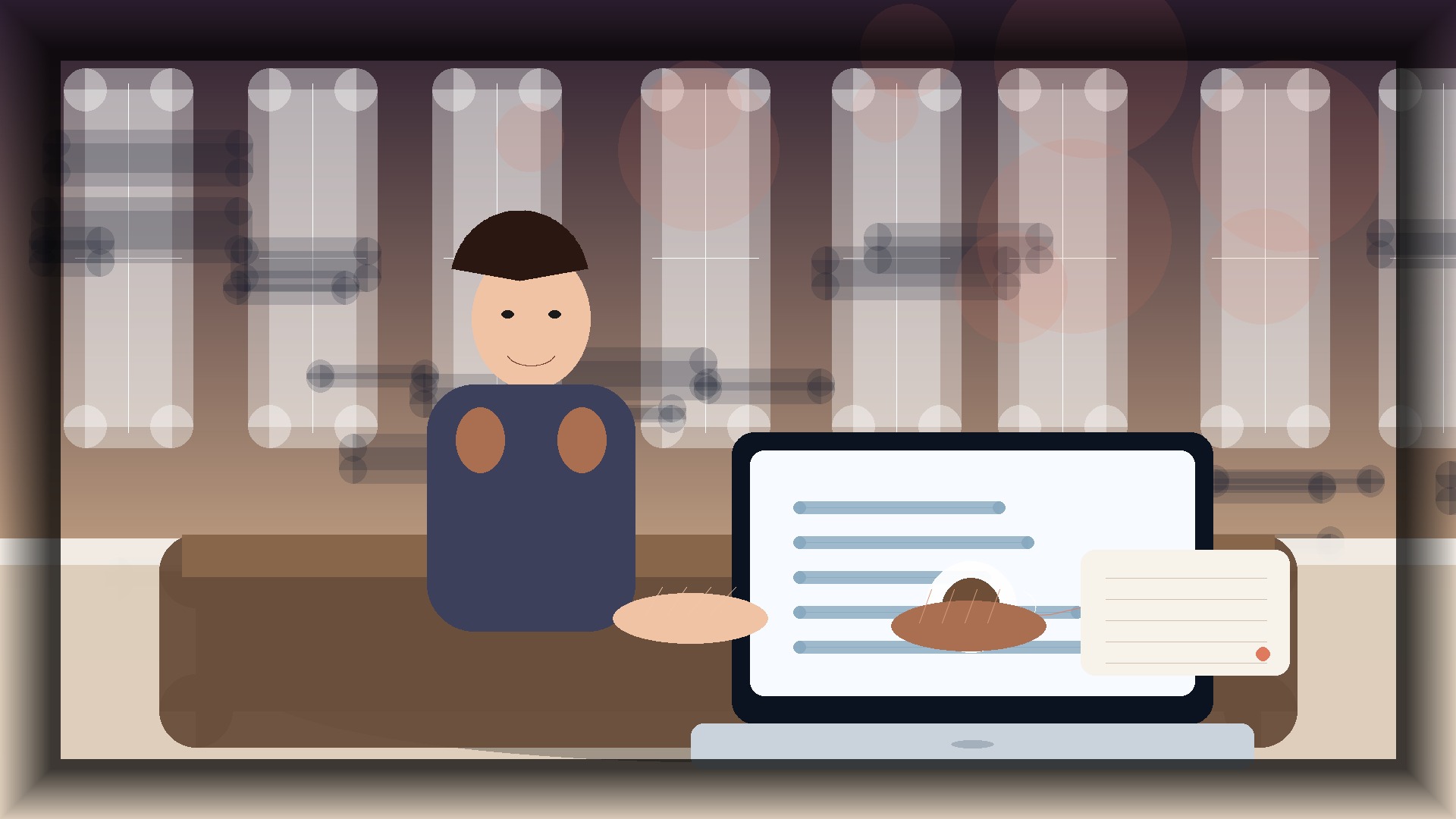 Imagem humanizada relacionada a Copywriting para sites