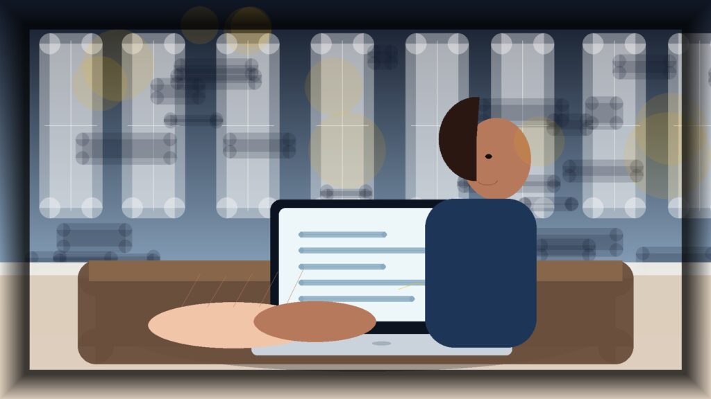 Imagem humanizada relacionada a Desenvolvimento de sites profissionais