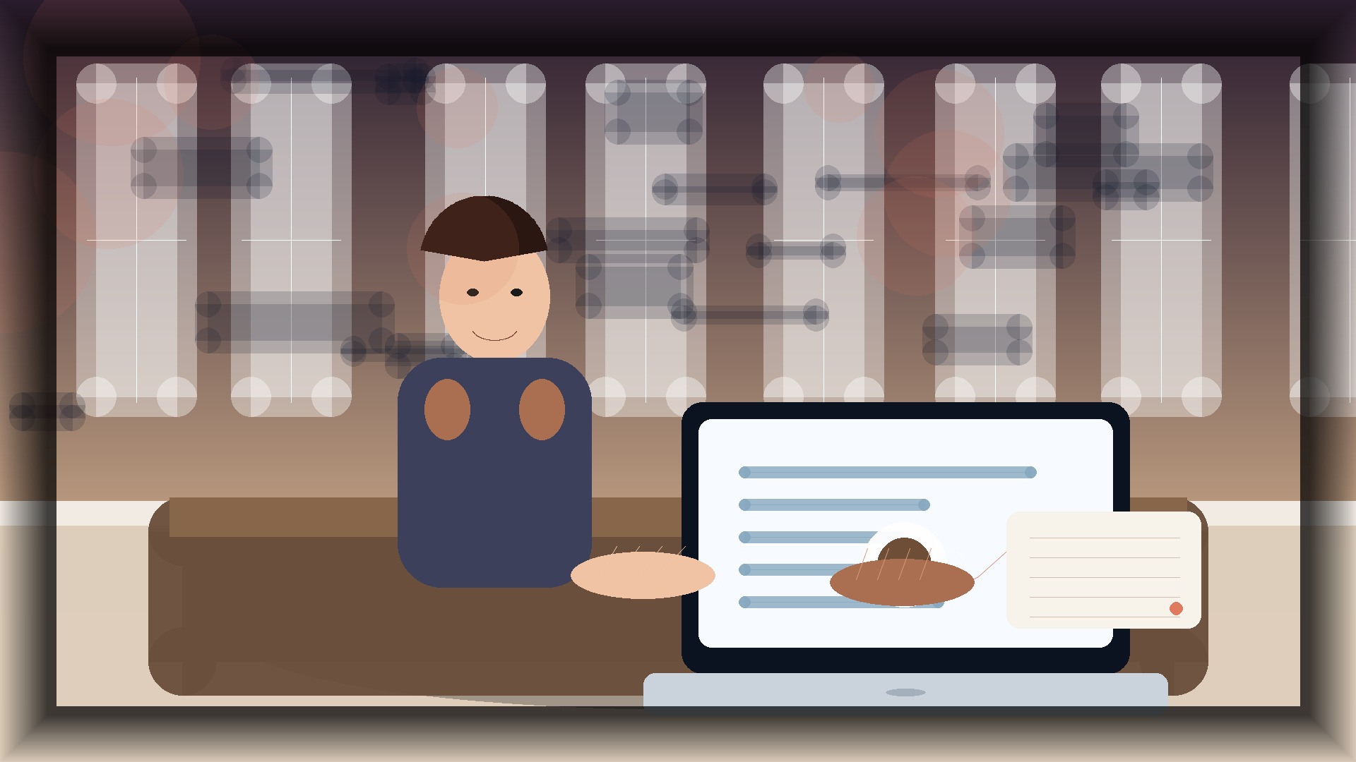 Imagem humanizada relacionada a Domínios e configuração de sites