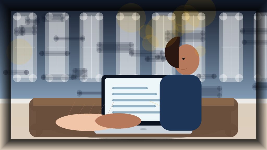 Imagem humanizada relacionada a Performance e velocidade de sites