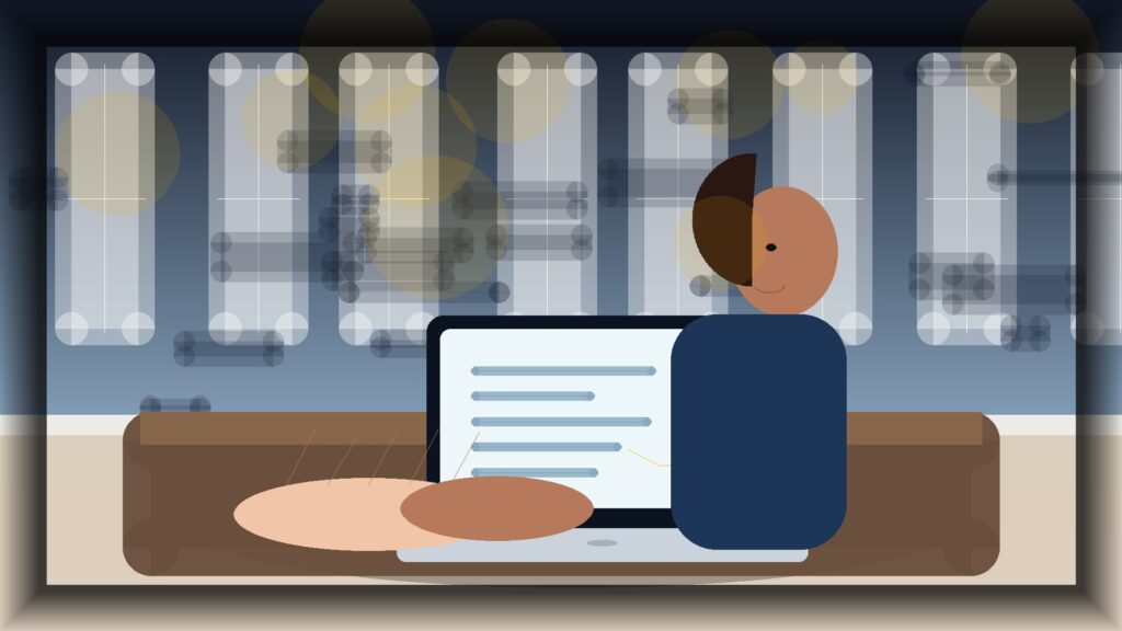 Imagem humanizada relacionada a Gestão de lojas online
