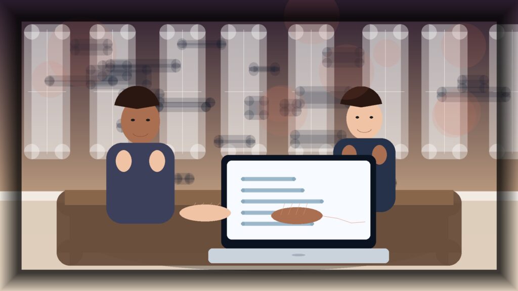 Imagem humanizada relacionada a Desenvolvimento de sites profissionais