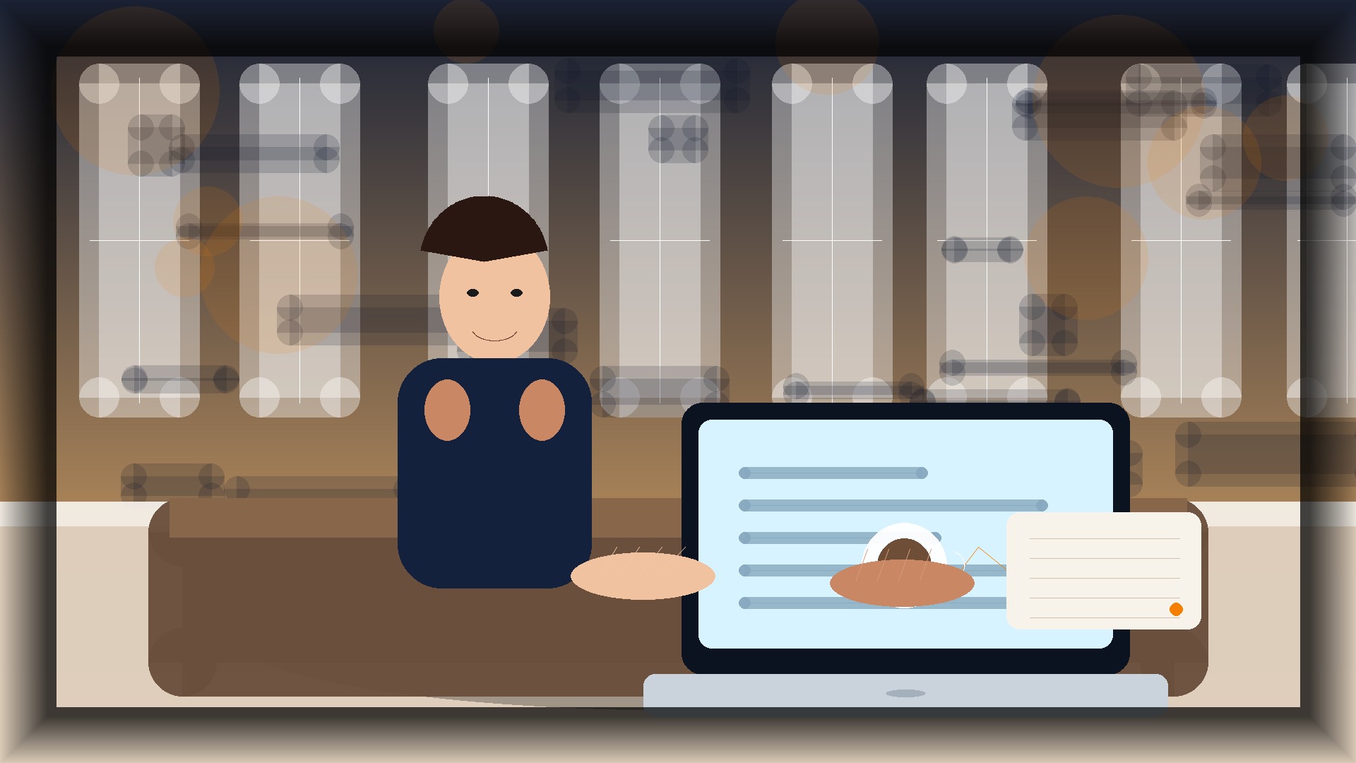 Imagem humanizada relacionada a Copywriting para sites