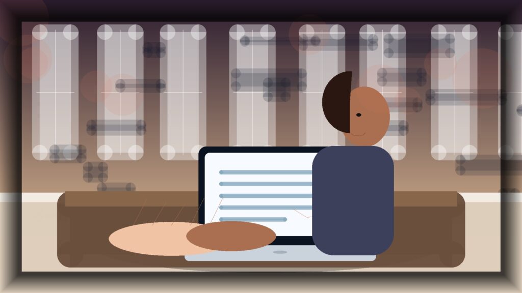 Imagem humanizada relacionada a Domínios e configuração de sites