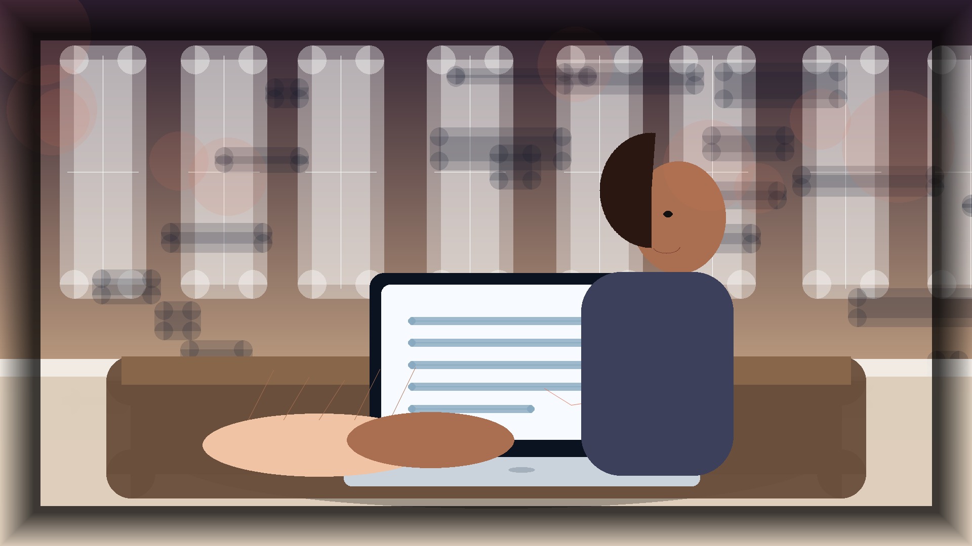 Imagem humanizada relacionada a Domínios e configuração de sites