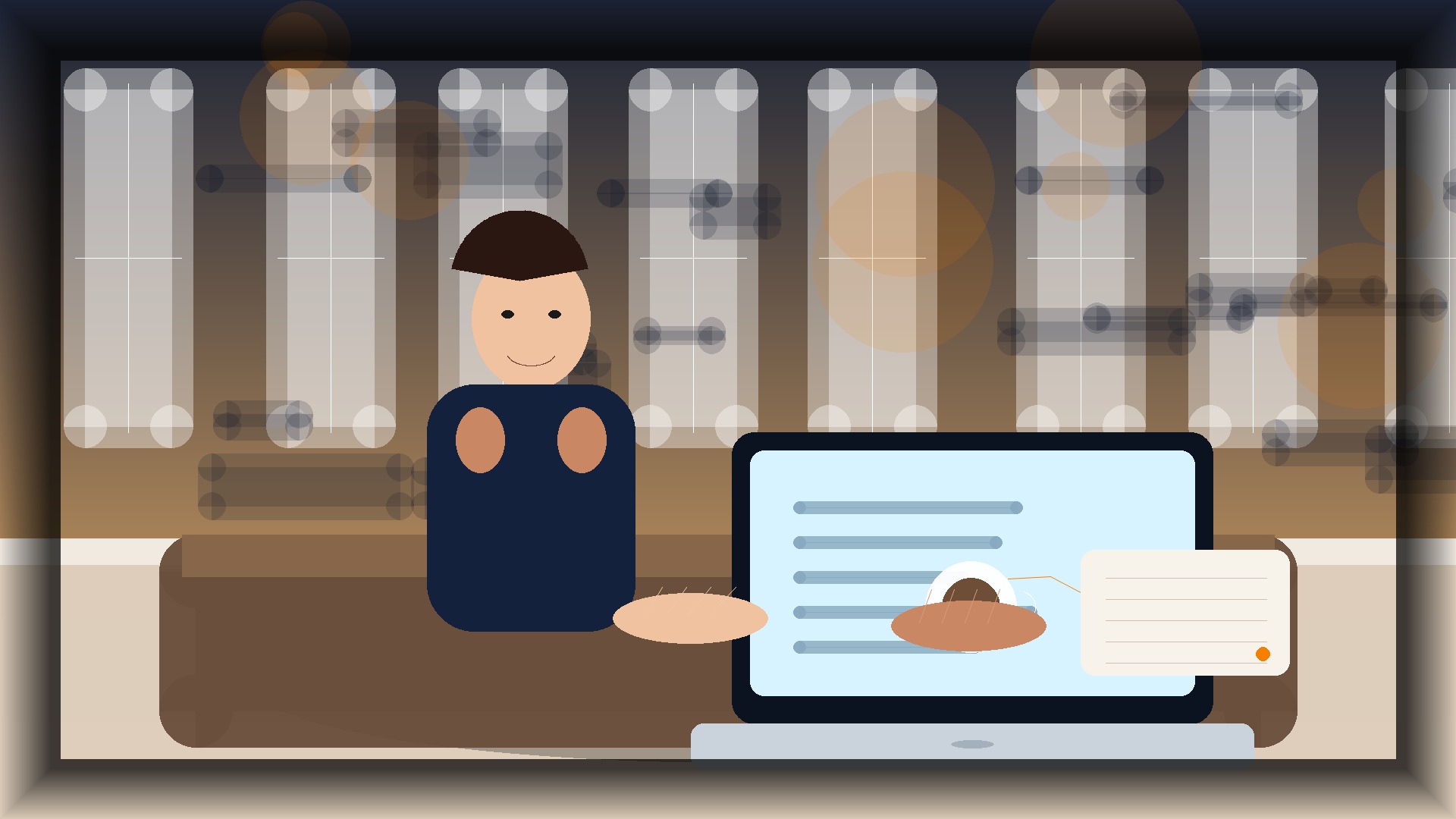 Imagem humanizada relacionada a Domínios e configuração de sites
