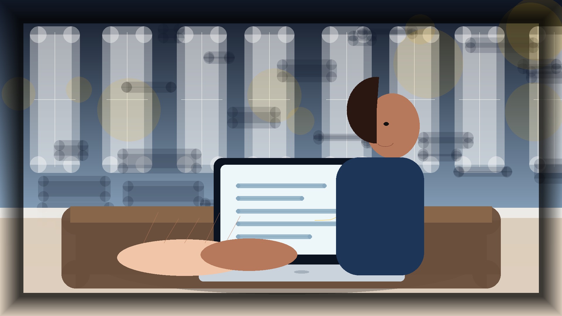 Imagem humanizada relacionada a Domínios e configuração de sites