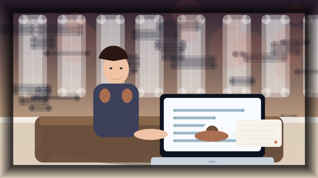 Imagem humanizada relacionada a Desenvolvimento de sites profissionais