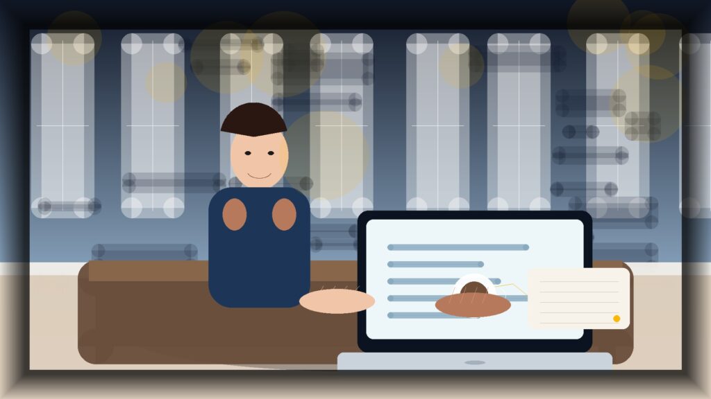 Imagem humanizada relacionada a Domínios e configuração de sites