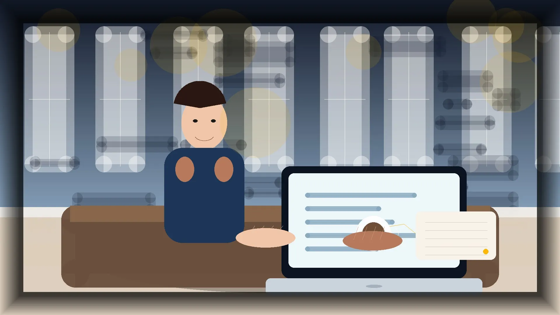 Imagem humanizada relacionada a Domínios e configuração de sites