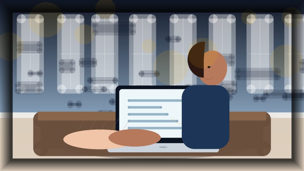 Imagem humanizada relacionada a Desenvolvimento de sites profissionais