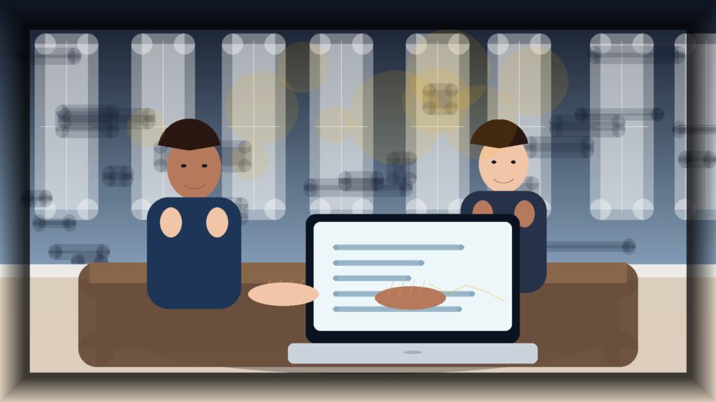 Imagem humanizada relacionada a Manutenção de sites