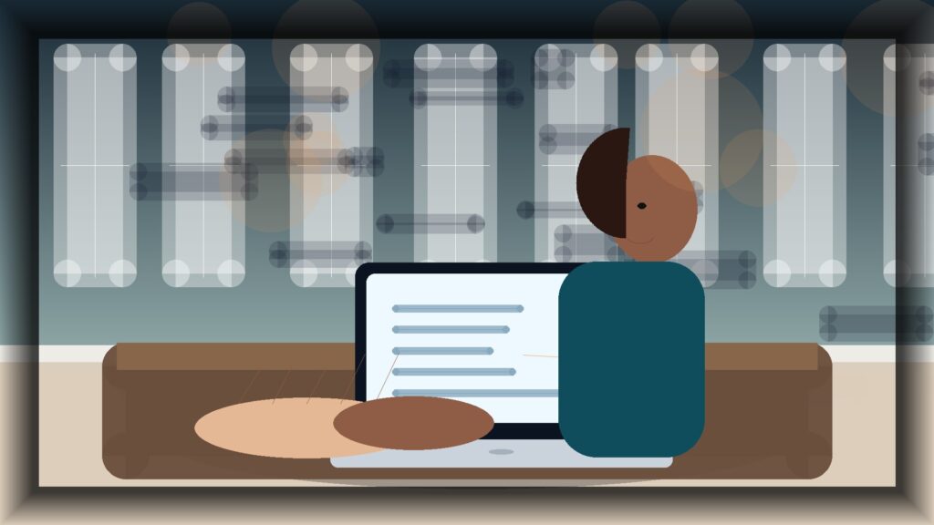 Imagem humanizada relacionada a Analytics e métricas digitais