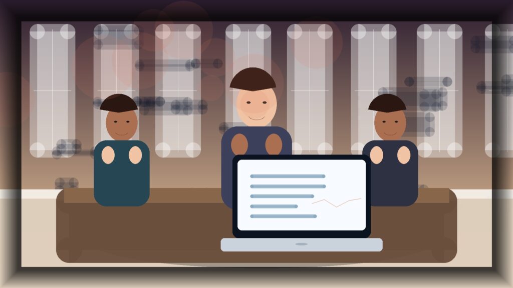Imagem humanizada relacionada a Gestão de lojas online