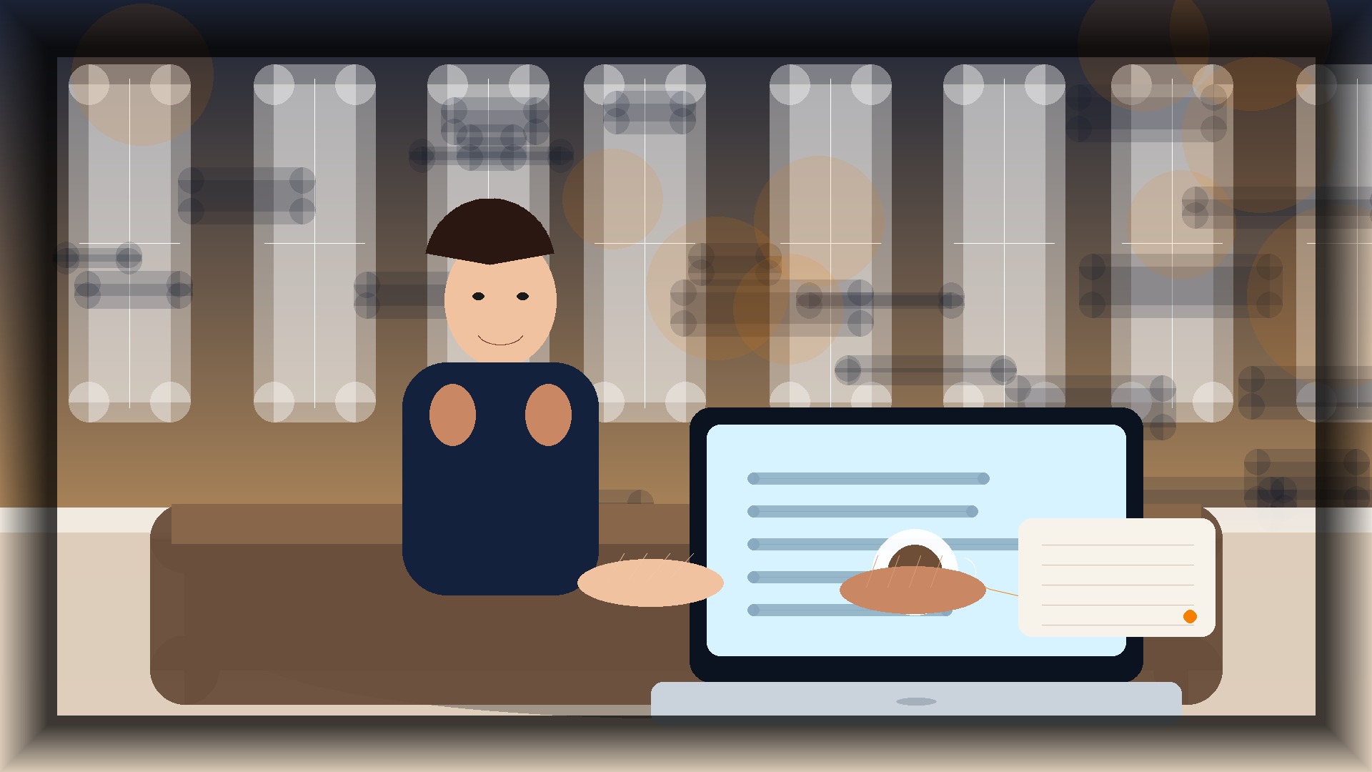 Imagem humanizada relacionada a Desenvolvimento de sites profissionais