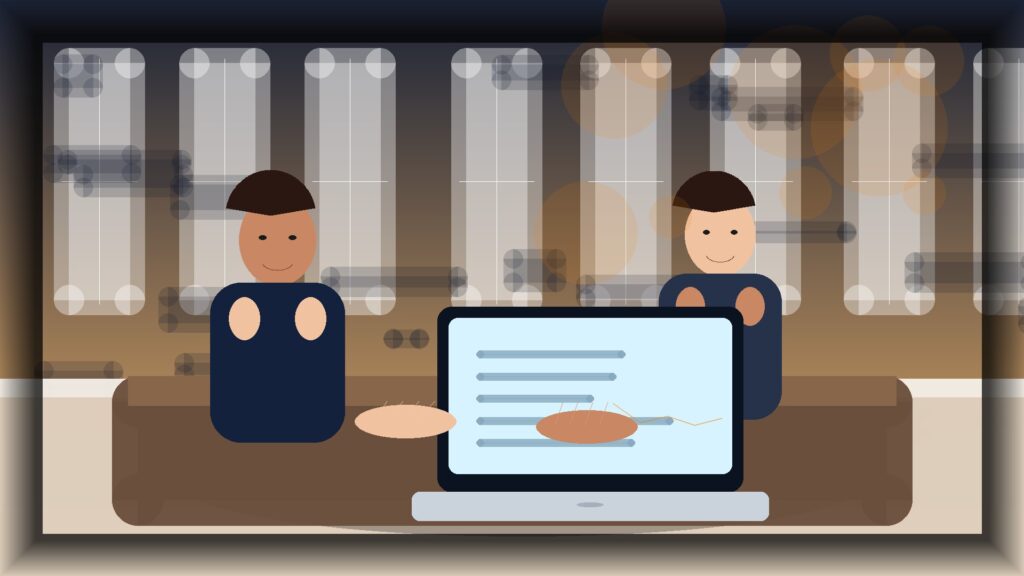 Imagem humanizada relacionada a Manutenção de sites