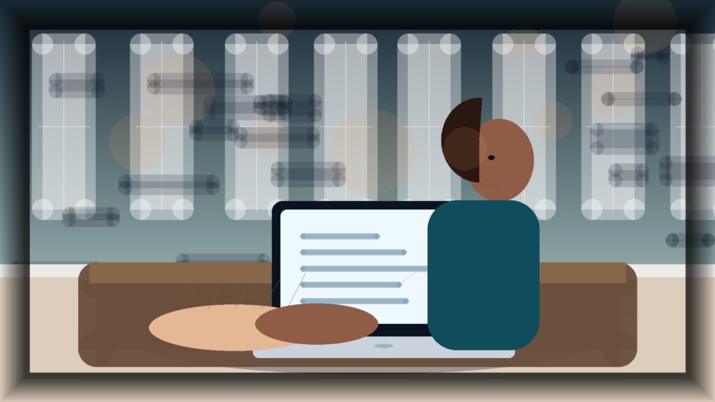 Imagem humanizada relacionada a Analytics e métricas digitais