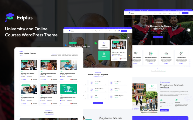 Edplus – Tema WordPress para Educação Edplus – Tema WordPress para Educação - Imagem 1