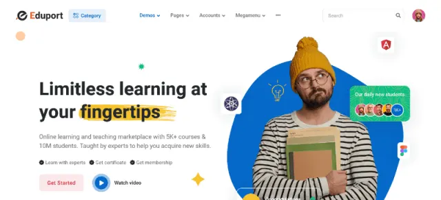 Eduport – Tema WordPress para Educação Eduport – Tema WordPress para Educação - Imagem 1