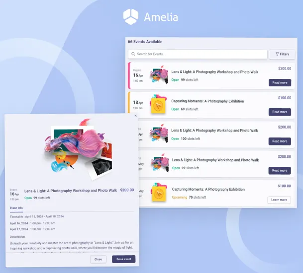 Amelia & James – Tema WordPress para Eventos Amelia & James – Tema WordPress para Eventos - Imagem 1