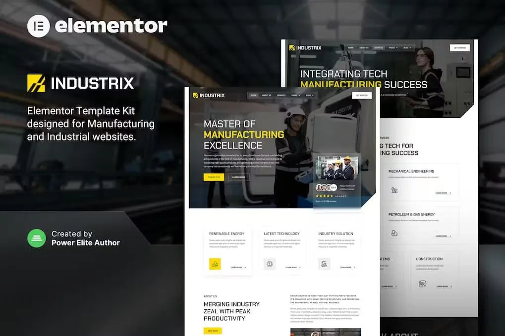 Industrix – Tema WordPress Profissional Industrix – Tema WordPress Profissional - Imagem 1