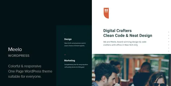 Meelo – Tema WordPress para Landing Page Meelo – Tema WordPress para Landing Page - Imagem 1