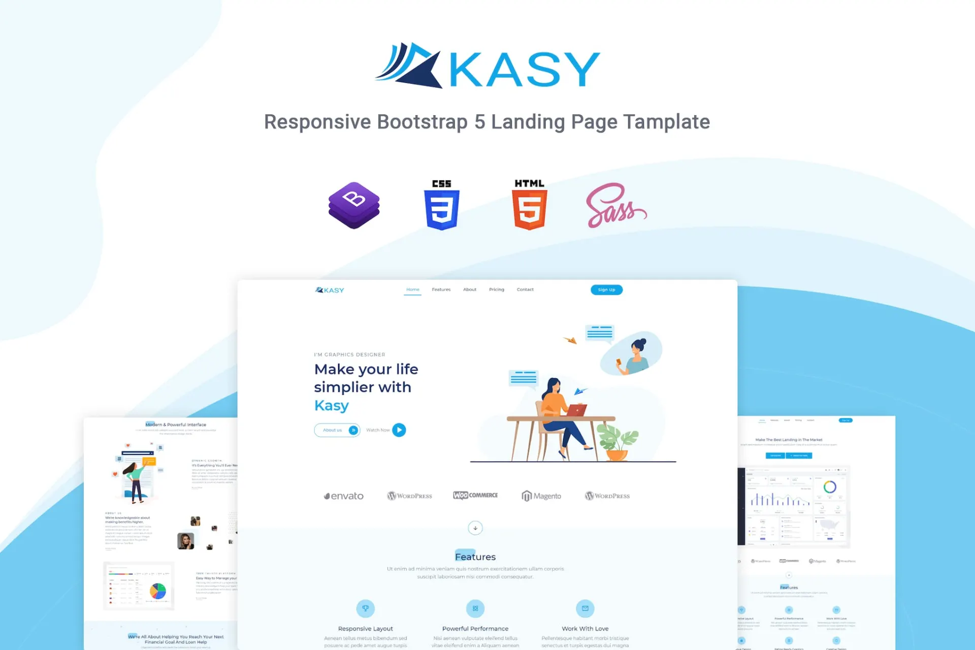 Kasy – Tema WordPress para Landing Page Kasy – Tema WordPress para Landing Page - Imagem 1