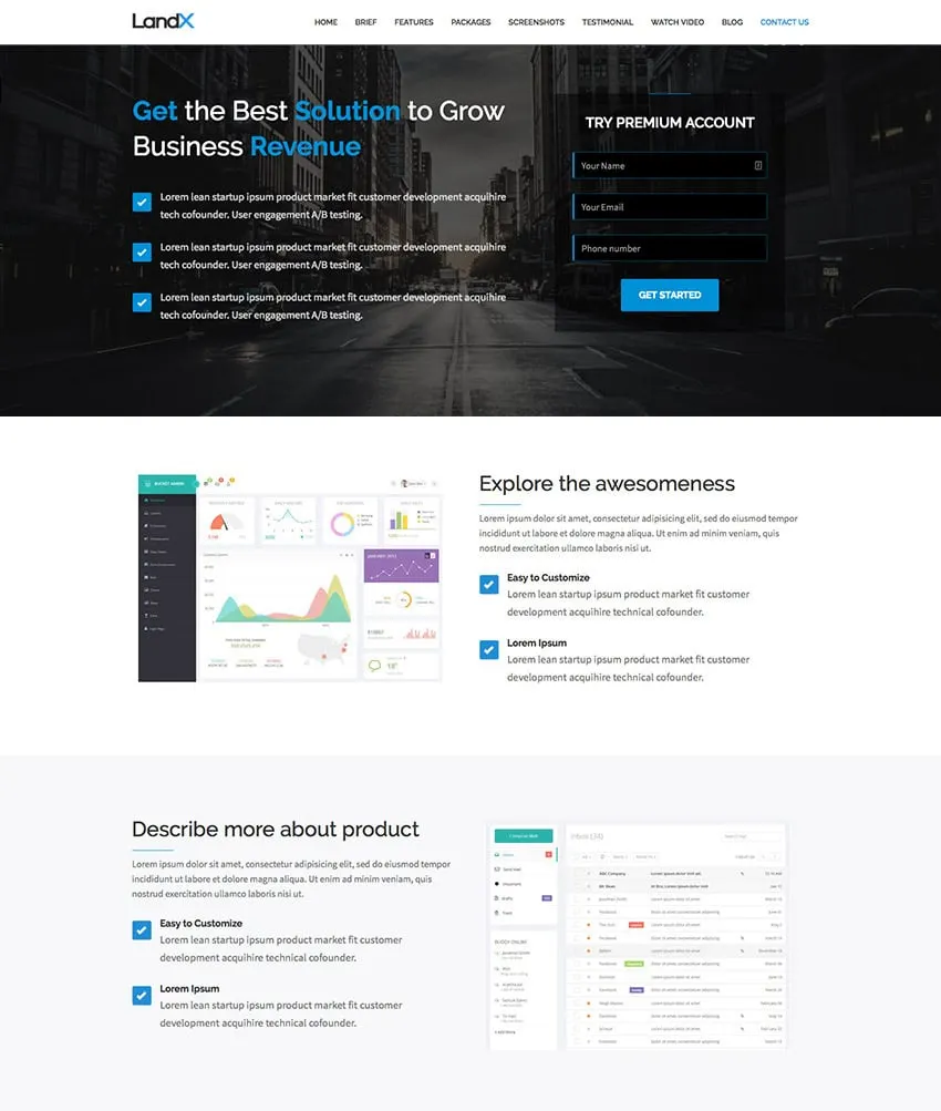 Unibell – Tema WordPress para Landing Page Unibell – Tema WordPress para Landing Page - Imagem 1