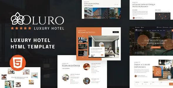 OLURO – Template HTML para Turismo e Hotelaria OLURO – Template HTML para Turismo e Hotelaria - Imagem 1