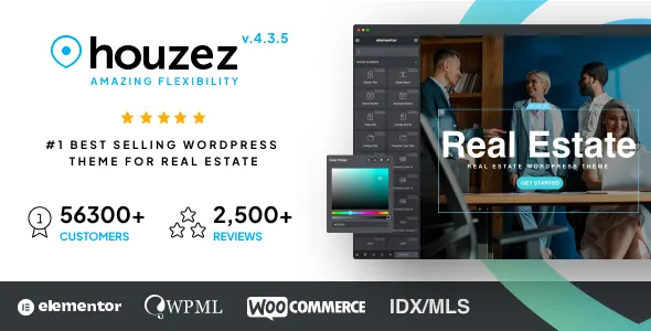Houzez v4.3.5 - Real Estate WordPress Theme - Imagem 1