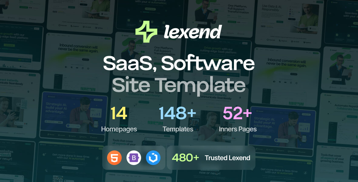 Lexend – Template HTML para Tecnologia e SaaS Lexend – Template HTML para Tecnologia e SaaS - Imagem 1